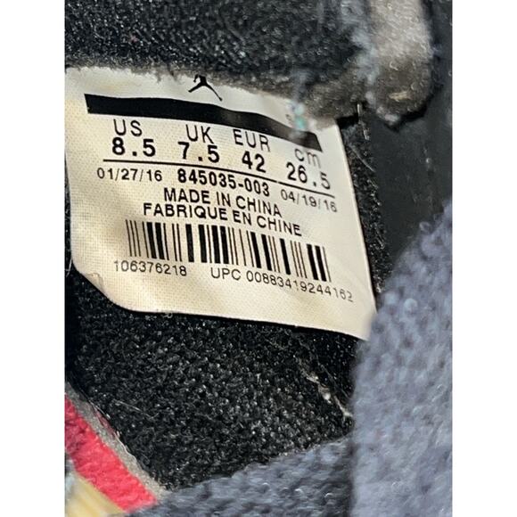 Jordan 5 Retro Black Metallic Men’s 8.5 - Picture 11 of 11